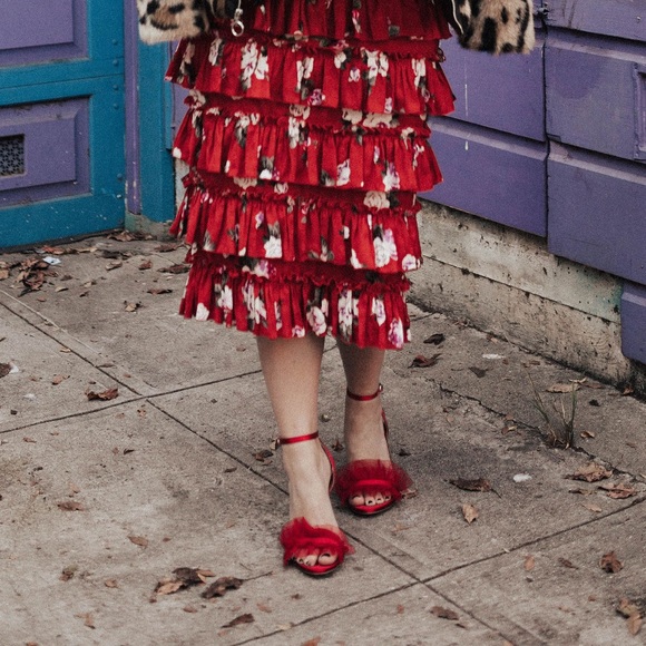 [Halogen x Atlantic-Pacific] Angelle Ruffle Sandals - Picture 4 of 7